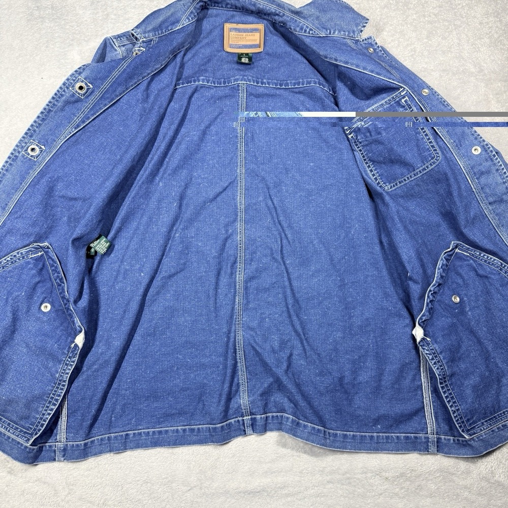 Vintage Polo Ralph Lauren Jeans Co. Denim 90s Chore Jacket Barn Coat Womens L*** - Picture 6 of 12